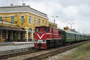 河內-海防鐵路線列車。（圖：俊凱）