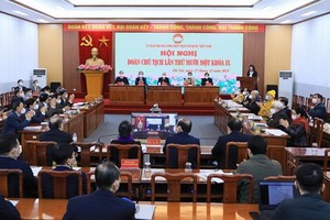 會議現場。（圖：Mattran.org.vn）