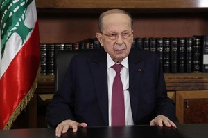 黎巴嫩總統奧恩。（圖：路透社）
