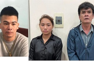 被逮捕的3名人口販賣嫌犯。左起依次為阮進勇、陸氏倫及吳阮東科。（圖：警方提供）