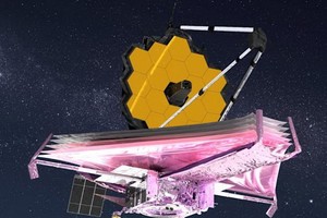 韋伯太空望遠鏡完成部署。（圖：NASA臉書）