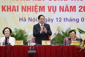 政府總理范明政出席內務部門會議。（圖：越通社）