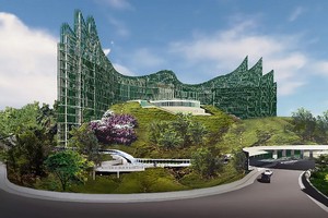 印尼新首都總統府的設計圖。