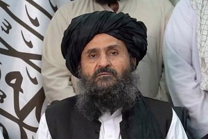 阿富汗臨時政府代理總理哈桑‧阿洪德。（圖：AFP）