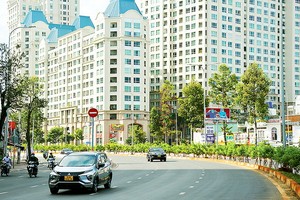 在壬寅年即將來臨，位於平盛郡的阮友景街變得寬敞美觀。