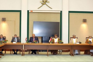 阿曼-埃及聯合商業理事會第15次會議現場。（圖：阿曼外交部）