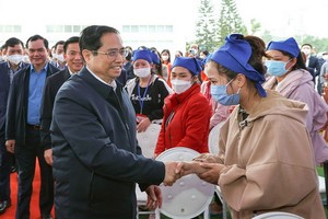 政府總理范明政向清化省民眾賀年。（圖：VGP）