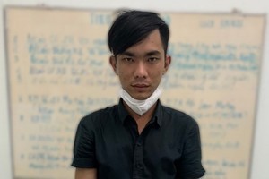 被刑拘的嫌犯阮青輝。（圖：警方提供）