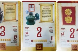 每一張日曆都傳達許多關於國家寶物的信息。