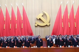 10月22日，中國共產黨第二十次全國代表大會在北京人民大會堂勝利閉幕。（圖：新華社）