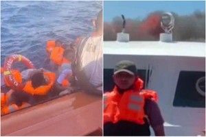 印尼一艘載有240人的渡輪在航行中突然起火，造成14人死亡。（圖：推特）