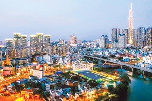 本市的夜景一隅。