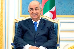 阿爾及利亞民主人民共和國總統馬吉德‧塔布納。（圖：AFP）