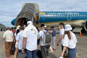 乘客登機。（示意圖：VNA）