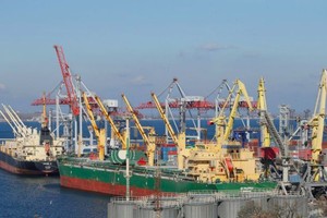 烏克蘭敖德薩市的貨運港口。（圖：路透社）