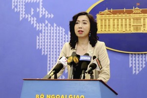 外交部發言人黎氏秋姮。（圖：孟雄）