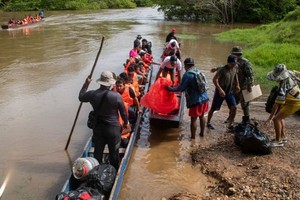 2022年1月到10月，超過20萬移民穿越達里安峽谷繼續前往目的地。（圖：聯合國）