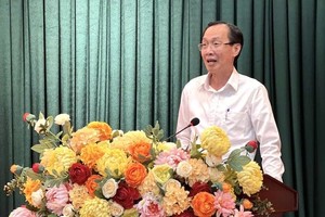 市委內政處主任黎清廉在會上發言。（圖：清創）