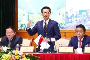 政府副總理武德膽在會上發表指導意見。（圖：陳訓）