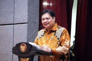 印尼经济统筹部长艾尔朗加。（图：Getty Images）