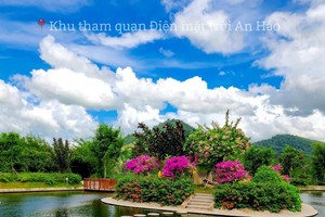 清澈见底的天景湖。