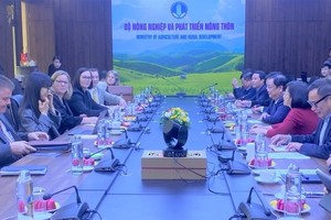 越美两国农业部门领导人2月27日在河内举行会晤促进农业生物工艺合作。（图：清宝）