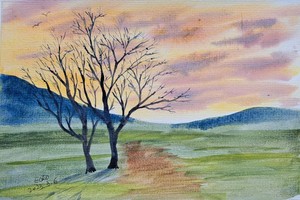 逸梅书画作品欣赏 ——早春