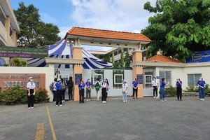 事发学校。（图：阮勇）