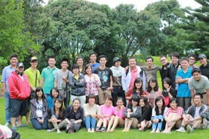 越南留学生在新西兰参加课外活动。