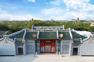 珠洋市柴马坡福兴古庙。