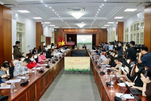 新闻发布会场景。（图：木棉）