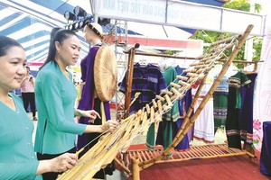 少数民族乐器表演深受民众欢迎。