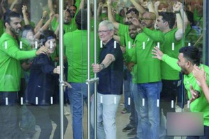 印度首家苹果旗舰店开业