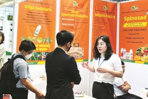 越中两国企业家接洽交流。