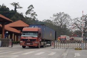 假日期间谅山省边贸活动活跃