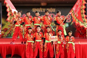 本市少儿传统南狮联欢比赛发动