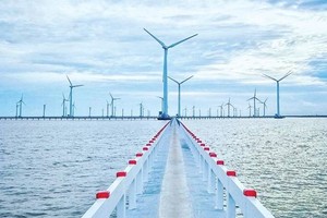 图为薄辽省风力发电厂一隅。（示意图：互联网）