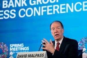 世界银行行长马尔帕斯。（图：互联网）