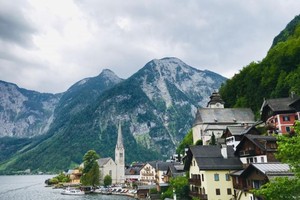 奥地利的一个小村庄。 