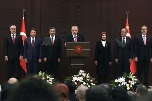 埃尔多安宣布内阁名单。（图：AP）