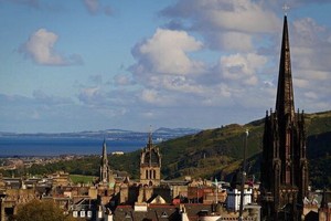 英国爱丁堡古城。