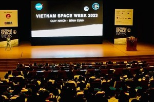 2023年“越南NASA周”交流会现场一景。（图：曰显）