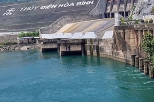 和平水电站一隅。