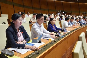 国会代表按钮表决通过《人民公安法若干条文修订、补充法》。（图：国会）
