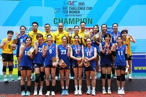 越南女排夺得2023年AVC挑战杯冠军。（图：互联网）