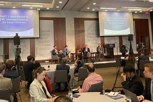 第十三届东海问题国际年度研讨会现场一隅。（图：VOV）