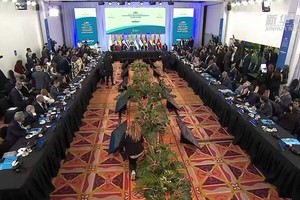 南方共同市场(南共市)第六十二次首脑会议现场。（图：视频截图）