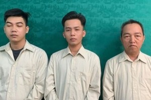 左起依次为欧万幸、阮春强及黄日科。（图：警方提供）