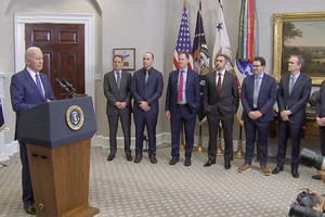 拜登与美人工智能领域７家领军科技企业负责人会面。（图：互联网）