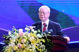 党中央总书记阮富仲。（图：VOV）